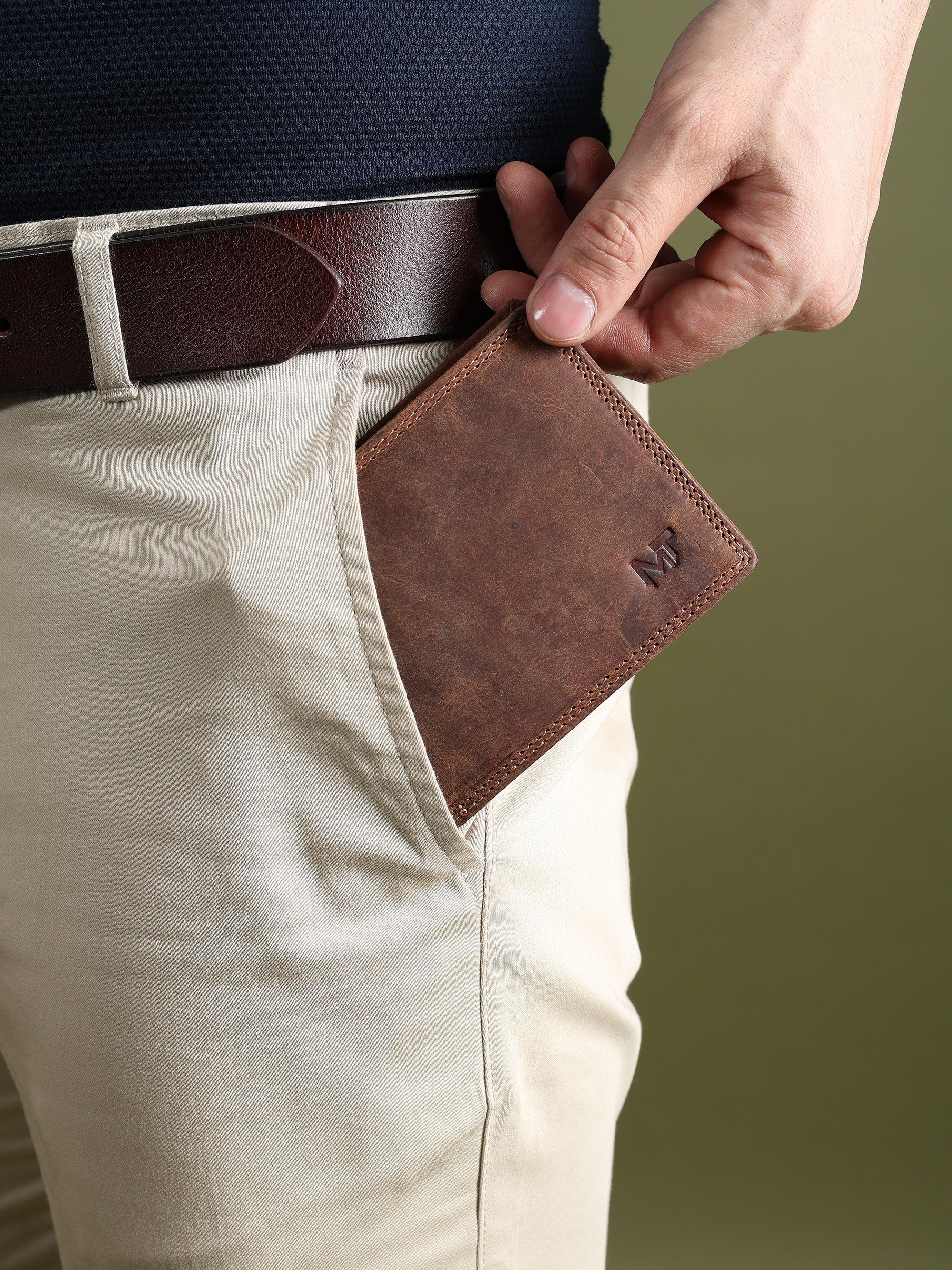 Buffalo Leather Men's Wallet - Hunter