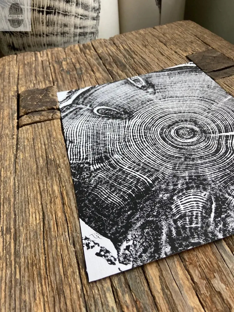 Utah Knotted Pine, Cropped, Limited Edition 11x14 inches. Hand pressed and signed.