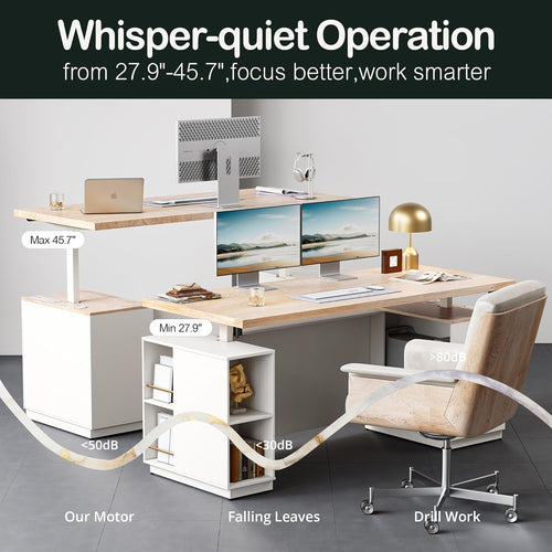 71 Inches Electric Height Adjustable Standing Desk