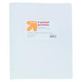 up&up 2 Pocket Plastic Folder White Durable Office School Supply